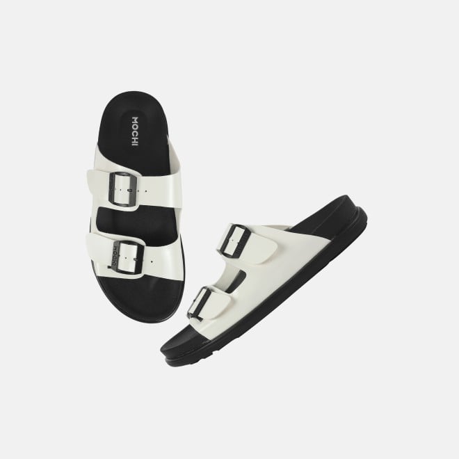 Mochi Women White Casual Slippers (SKU: 41-428-16-36)