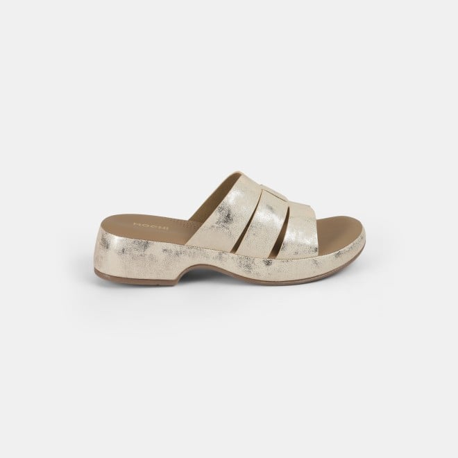 Mochi Women Gold Casual Slip Ons (SKU: 41-429-15-36)