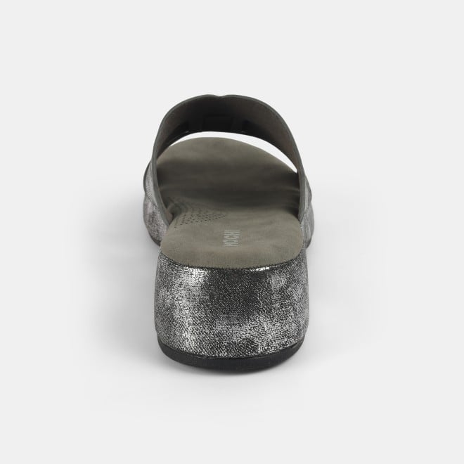 Mochi Women Gun-metal Casual Slip Ons (SKU: 41-429-29-36)