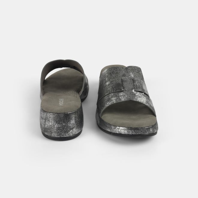 Mochi Women Gun-metal Casual Slip Ons (SKU: 41-429-29-36)