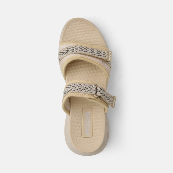 Mochi Women Beige Casual Slip Ons (SKU: 41-431-20-36)