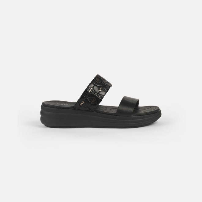Mochi Women Black Casual Slip Ons (SKU: 41-433-11-36)
