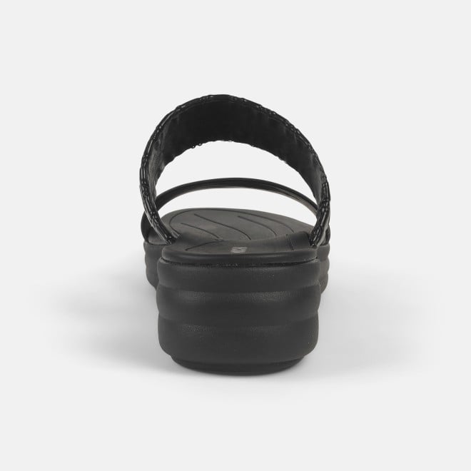 Mochi Women Black Casual Slip Ons (SKU: 41-433-11-36)