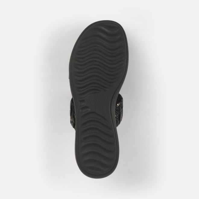 Mochi Women Black Casual Slip Ons (SKU: 41-433-11-36)