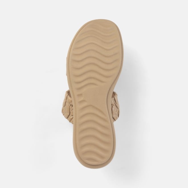 Mochi Women Beige Casual Slip Ons (SKU: 41-433-20-36)