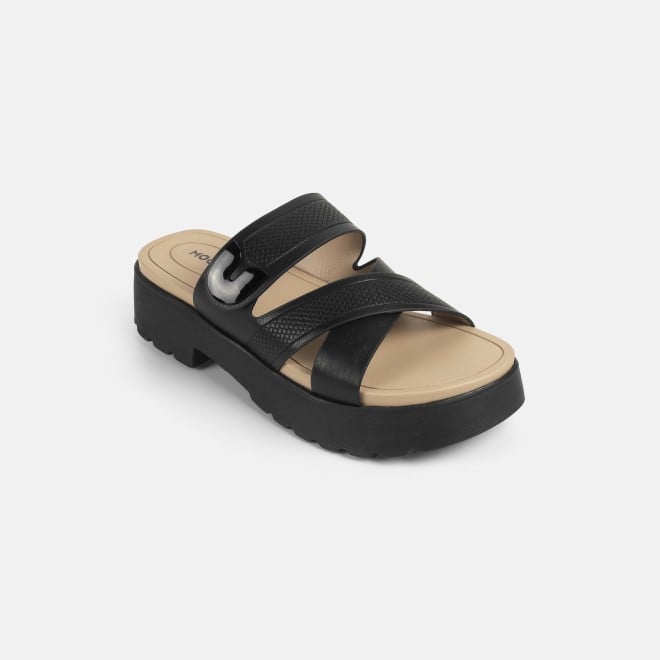Mochi Women Black Casual Slip Ons (SKU: 41-434-11-36)