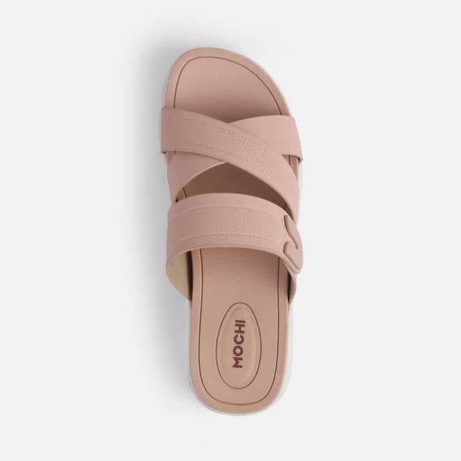 Mochi Women Pink Casual Slip Ons (SKU: 41-434-24-36)