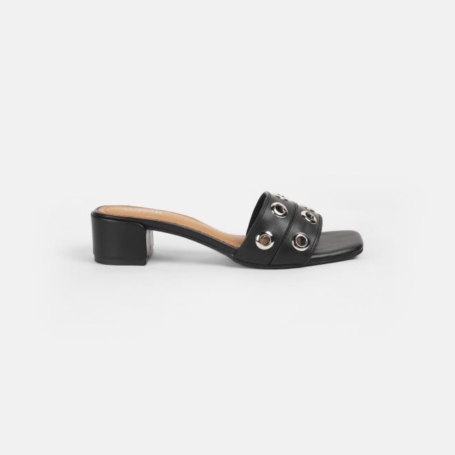 Mochi Women Black Casual Slip Ons (SKU: 41-444-11-36)