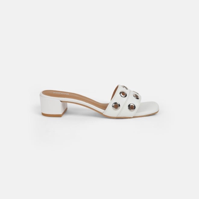 Mochi Women White Casual Slip Ons (SKU: 41-444-16-36)