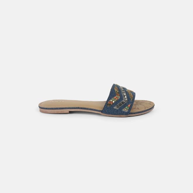 Mochi Women Blue Casual Slippers (SKU: 41-445-45-36)