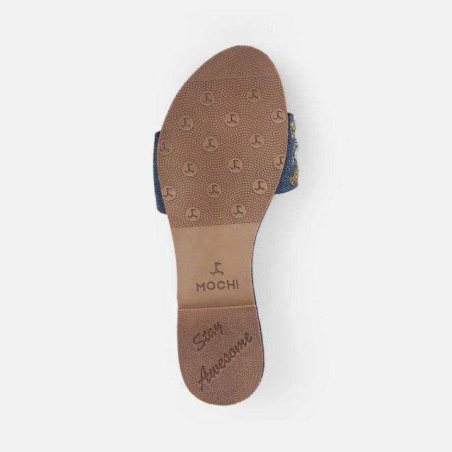 Mochi Women Blue Casual Slippers (SKU: 41-445-45-36)