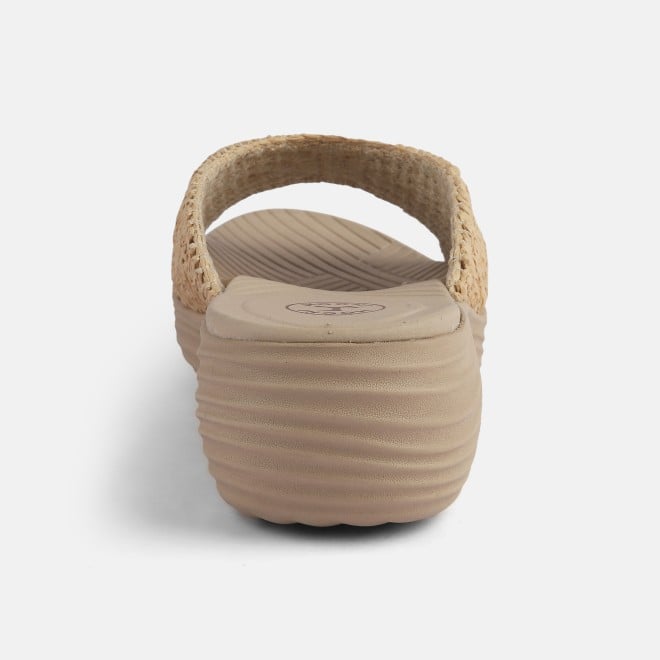 Mochi Women Beige Casual Slip Ons (SKU: 41-452-20-36)