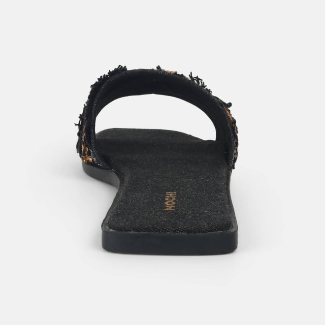 Mochi Women Black Casual Slippers (SKU: 41-453-11-36)