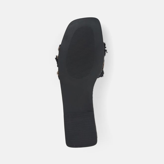 Mochi Women Black Casual Slippers (SKU: 41-453-11-36)