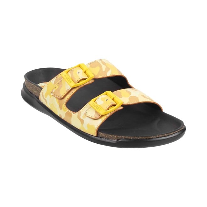 Mochi Women Yellow Casual Slippers