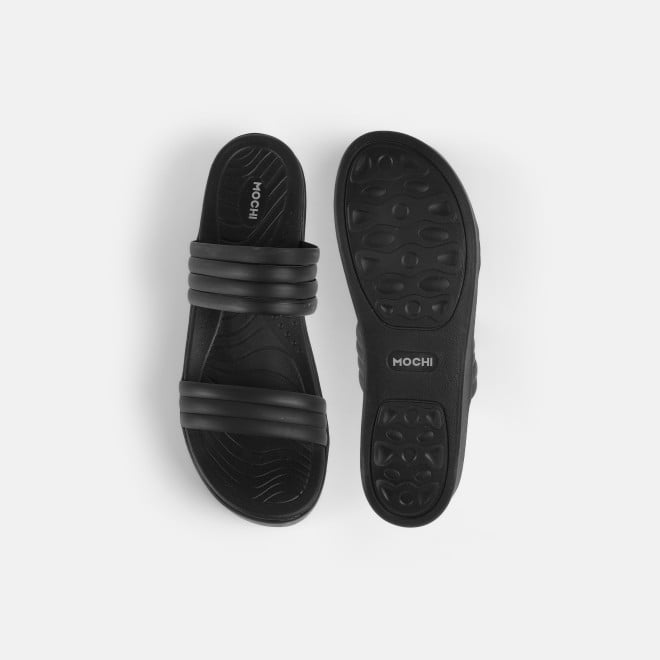 Mochi Women Black Casual Slip Ons (SKU: 41-474-11-36)