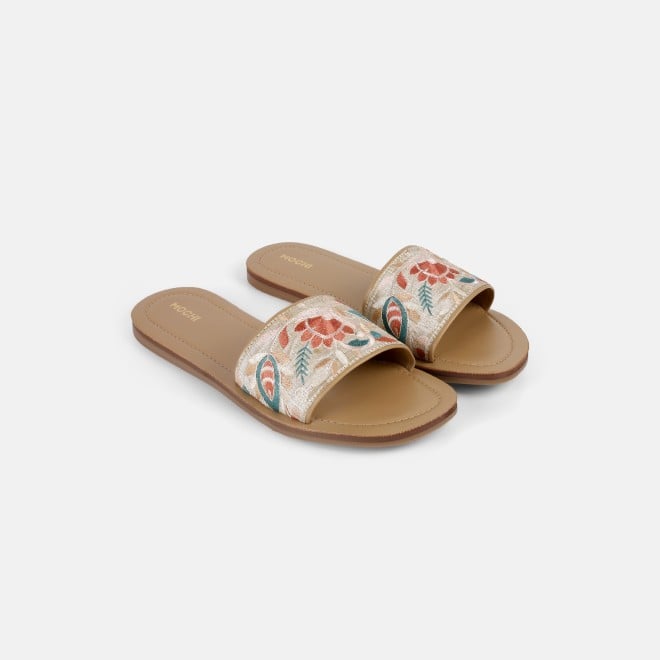 Mochi Women Beige Casual Slip Ons (SKU: 41-478-20-36)