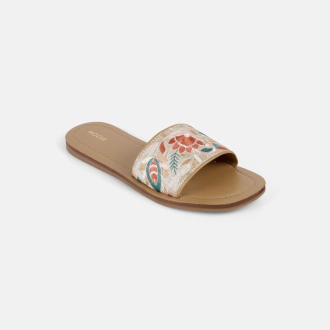 Mochi Women Beige Casual Slip Ons (SKU: 41-478-20-36)