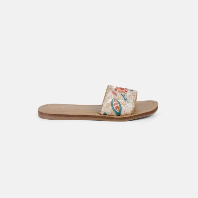 Mochi Women Beige Casual Slip Ons (SKU: 41-478-20-36)