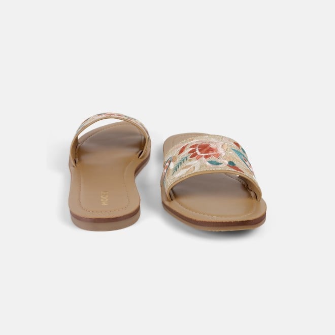 Mochi Women Beige Casual Slip Ons (SKU: 41-478-20-36)