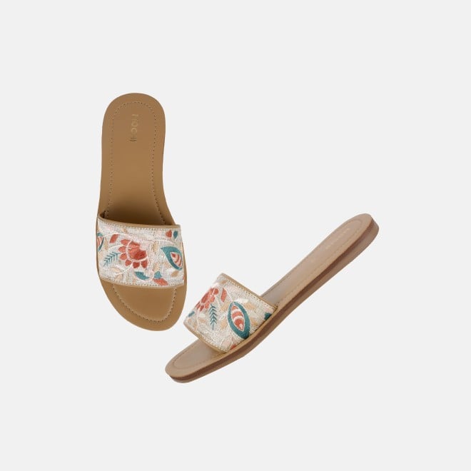 Mochi Women Beige Casual Slip Ons (SKU: 41-478-20-36)