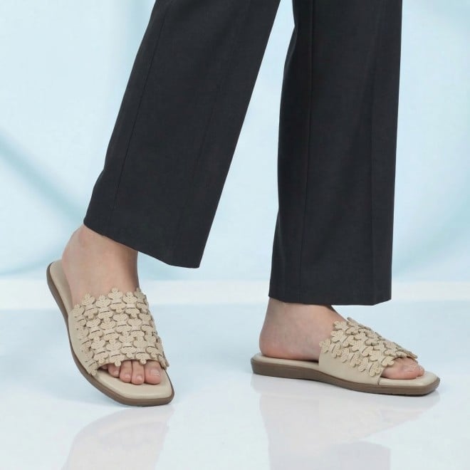 Mochi Women Beige Casual Slip Ons (SKU: 41-480-20-36)