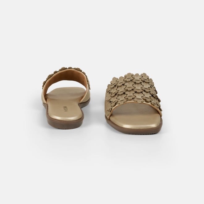 Mochi Women Gold Casual Slip Ons (SKU: 41-480-15-36)