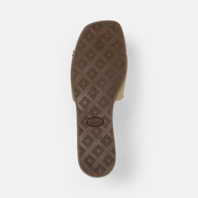 Mochi Women Gold Casual Slip Ons (SKU: 41-480-15-36)