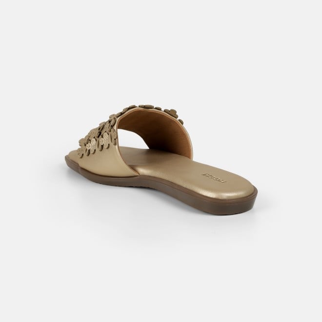 Mochi Women Gold Casual Slip Ons (SKU: 41-480-15-36)