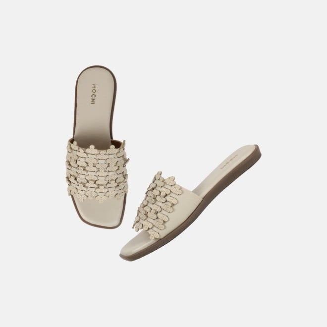 Mochi Women Beige Casual Slip Ons (SKU: 41-480-20-36)