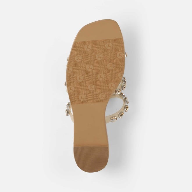 Mochi Women Antic-gold Casual Slip Ons (SKU: 41-481-28-37)