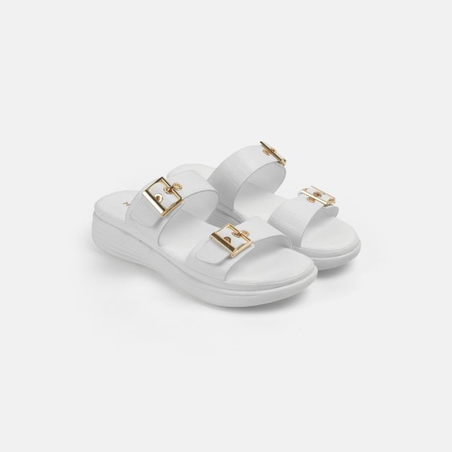 Mochi Women White Casual Slip Ons (SKU: 41-482-16-36)