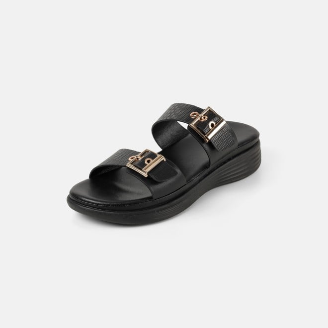 Mochi Women Black Casual Slip Ons (SKU: 41-482-11-36)