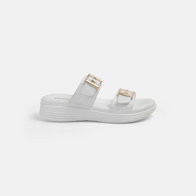 Mochi Women White Casual Slip Ons (SKU: 41-482-16-36)