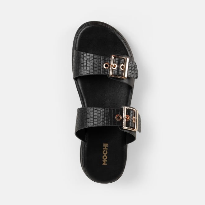 Mochi Women Black Casual Slip Ons (SKU: 41-482-11-36)