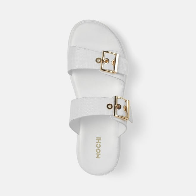 Mochi Women White Casual Slip Ons (SKU: 41-482-16-36)