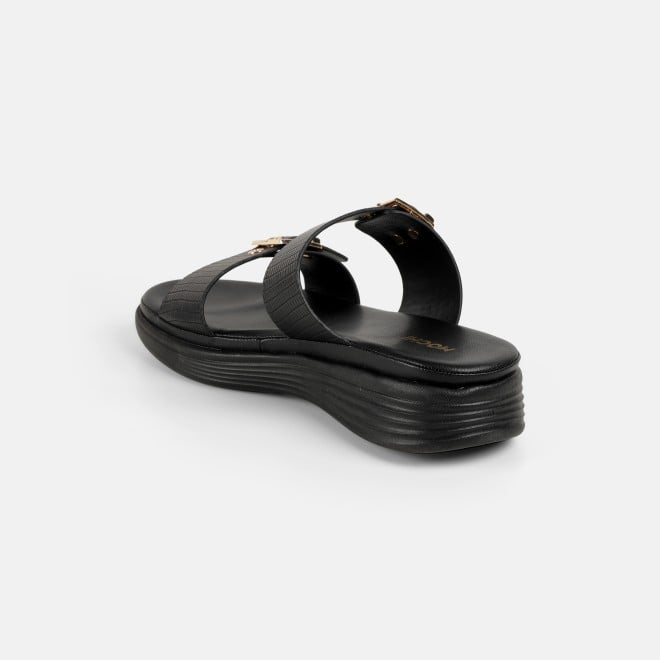 Mochi Women Black Casual Slip Ons (SKU: 41-482-11-36)