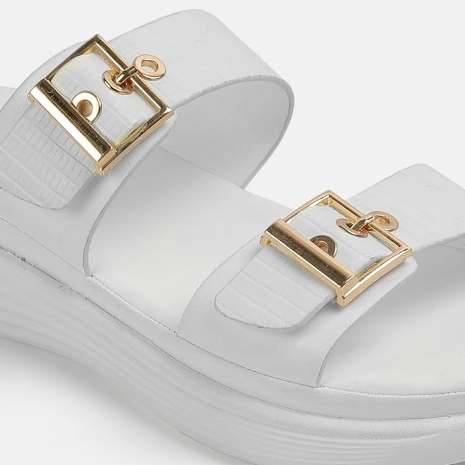 Mochi Women White Casual Slip Ons (SKU: 41-482-16-36)