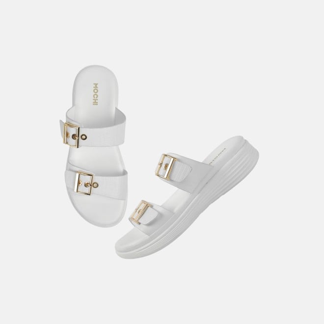 Mochi Women White Casual Slip Ons (SKU: 41-482-16-36)