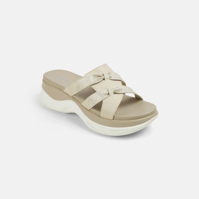 Mochi Women Beige Casual Slip Ons (SKU: 41-483-20-36)