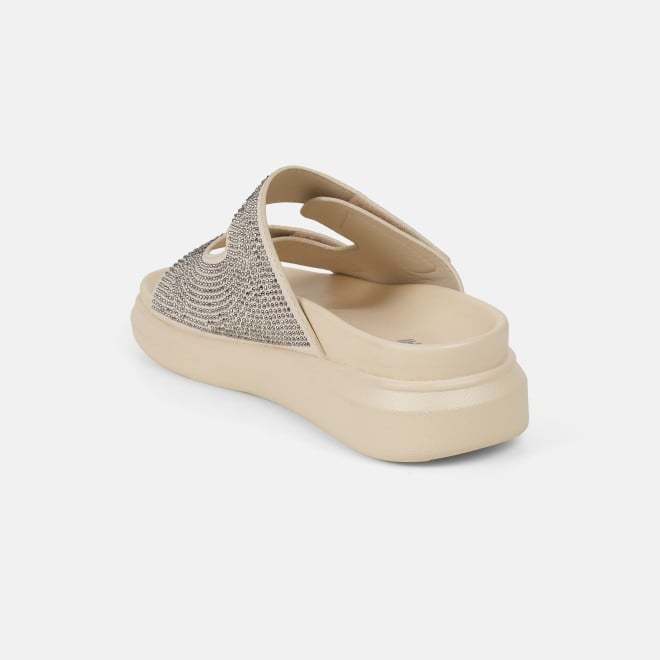 Mochi Women Beige Casual Slip Ons (SKU: 41-484-20-36)