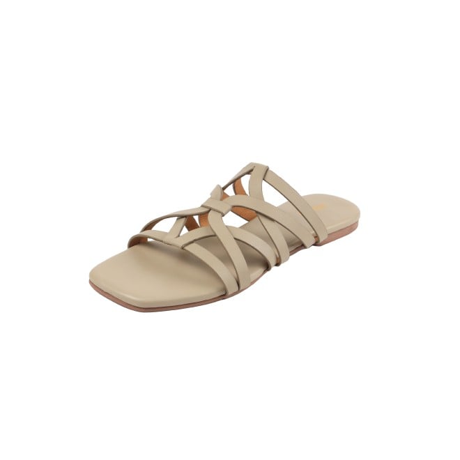 Mochi Women Beige Casual Slip Ons (SKU: 41-489-20-36)