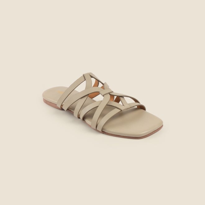 Mochi Women Beige Casual Slip Ons (SKU: 41-489-20-36)
