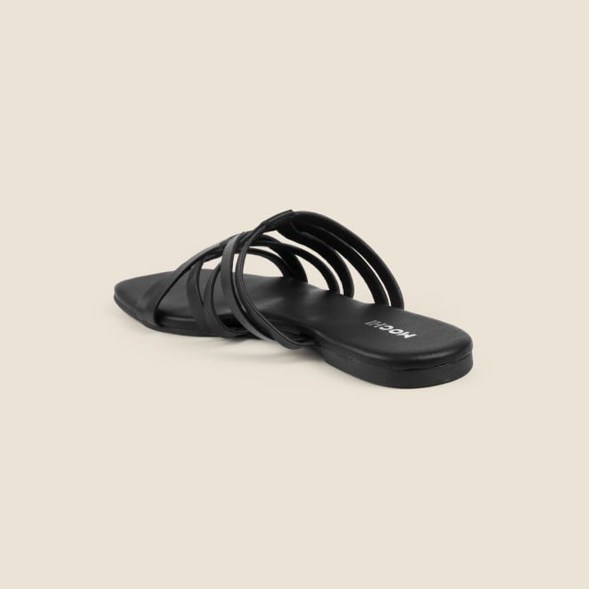 Mochi Women Black Casual Slip Ons (SKU: 41-489-11-36)