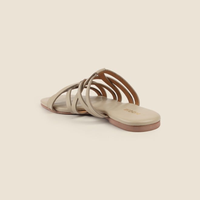 Mochi Women Beige Casual Slip Ons (SKU: 41-489-20-36)