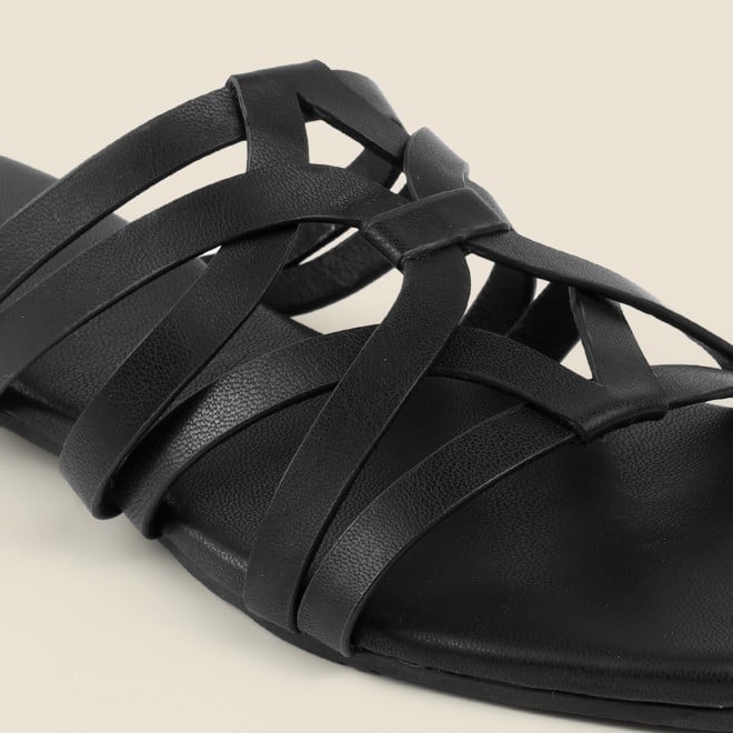 Mochi Women Black Casual Slip Ons (SKU: 41-489-11-36)