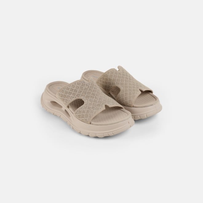 Mochi Women Beige Casual Slip Ons (SKU: 41-490-20-36)