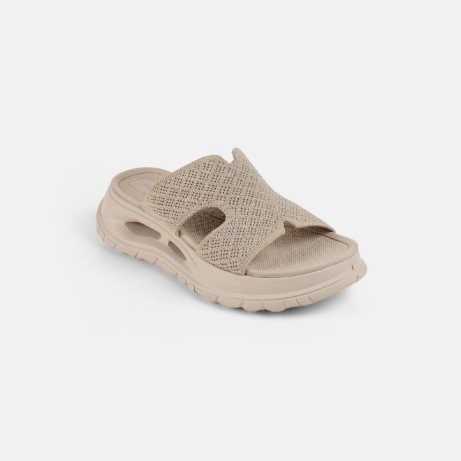 Mochi Women Beige Casual Slip Ons (SKU: 41-490-20-36)