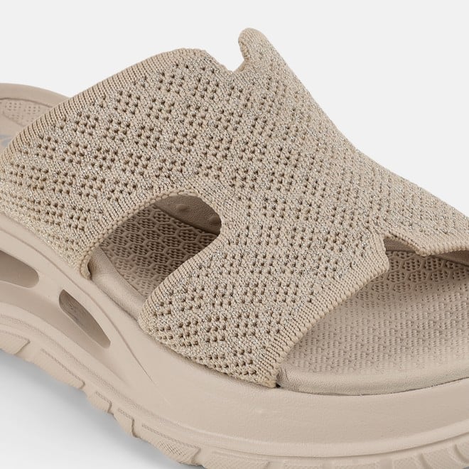 Mochi Women Beige Casual Slip Ons (SKU: 41-490-20-36)