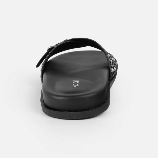 Mochi Women Black Casual Slip Ons (SKU: 41-505-11-36)